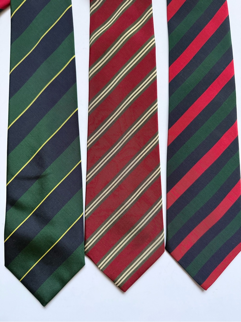 3 Vintage Atkinsons Royal Irish Poplin Ties Made in Ireland